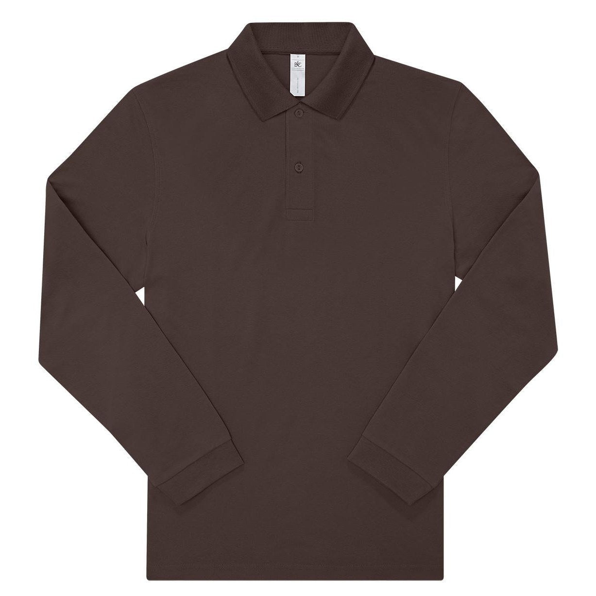 B&C My Polo 180 LSL Long Sleeve PiquÃ¨ Polo Shirt Classic Fit Soft Fabric