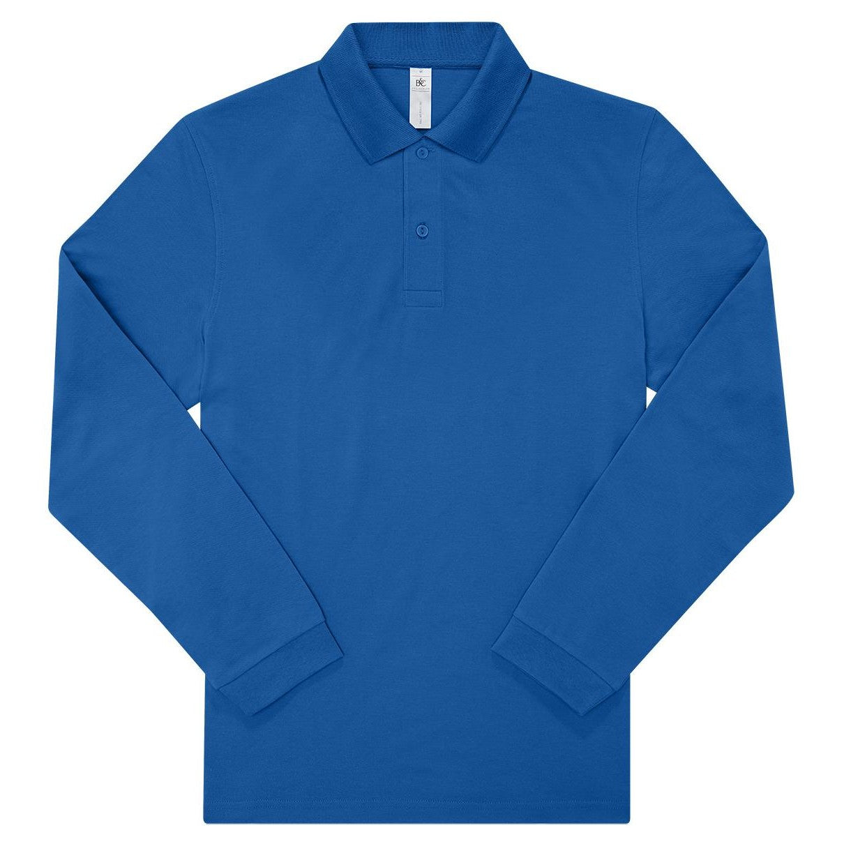 B&C My Polo 180 LSL Long Sleeve PiquÃ¨ Polo Shirt Classic Fit Soft Fabric