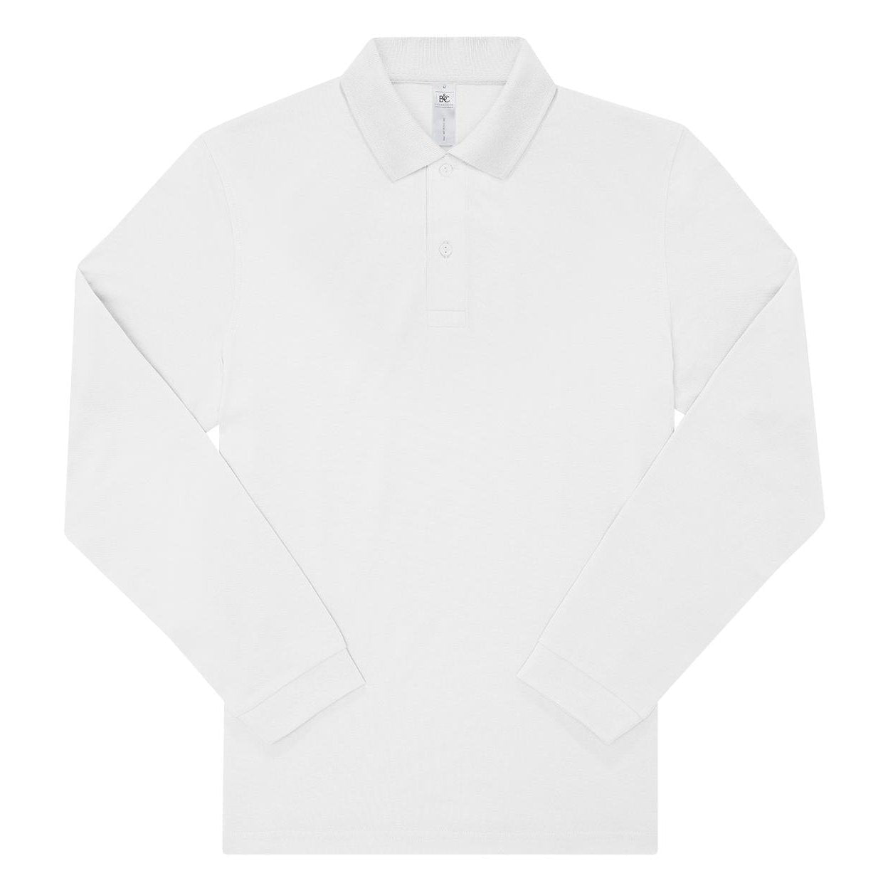 B&C My Polo 180 LSL Long Sleeve PiquÃ¨ Polo Shirt Classic Fit Soft Fabric