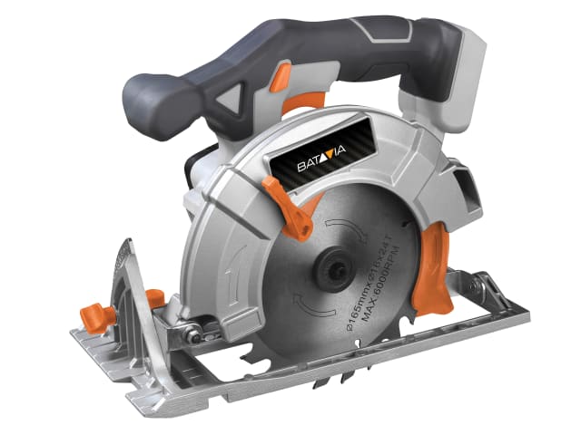 Batavia MAXXPACK 165mm Circular Saw 18V Bare Unit Adjustable Depth Guide