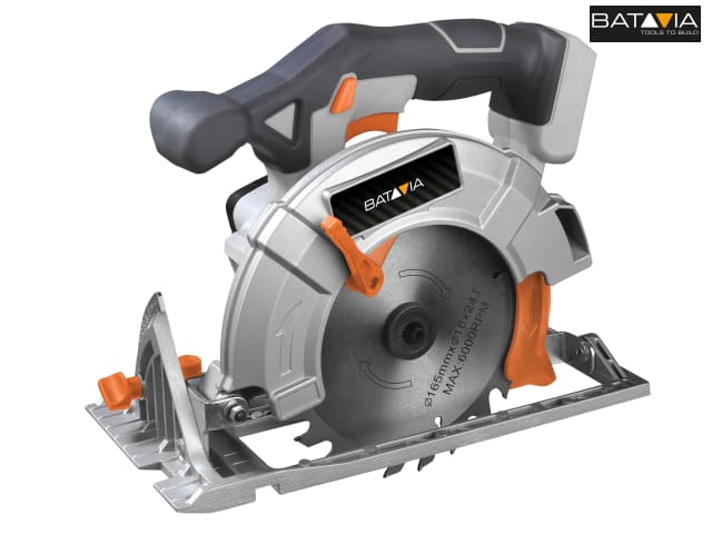Batavia MAXXPACK 165mm Circular Saw 18V Bare Unit Adjustable Depth Guide