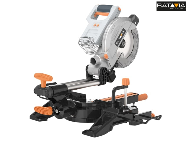 Batavia MAXXPACK 18V Cordless Sliding Mitre Saw 216mm Bare Unit with Laser
