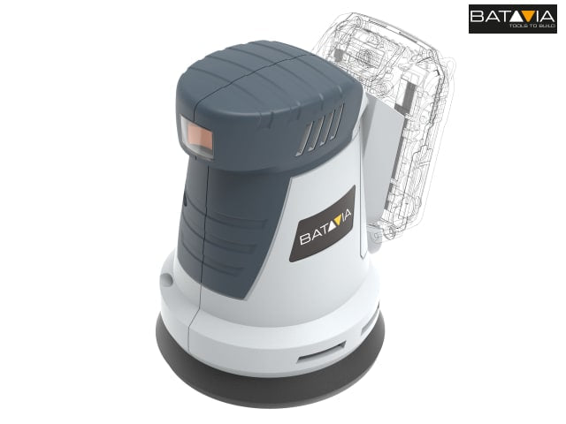 Batavia MAXXPACK 18V Orbital Sander Bare Unit Compact Design Soft Grip