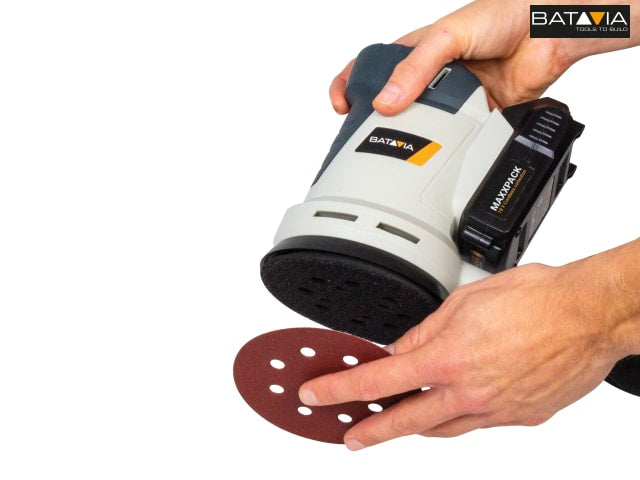 Batavia MAXXPACK 18V Orbital Sander Bare Unit Compact Design Soft Grip