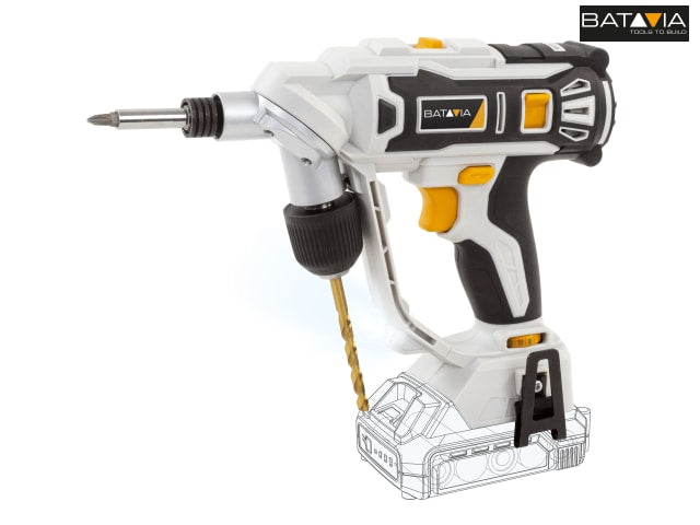 Batavia MAXXPACK Twin Drill 18V Bare Unit Ergonomic Screwdriver & Drill