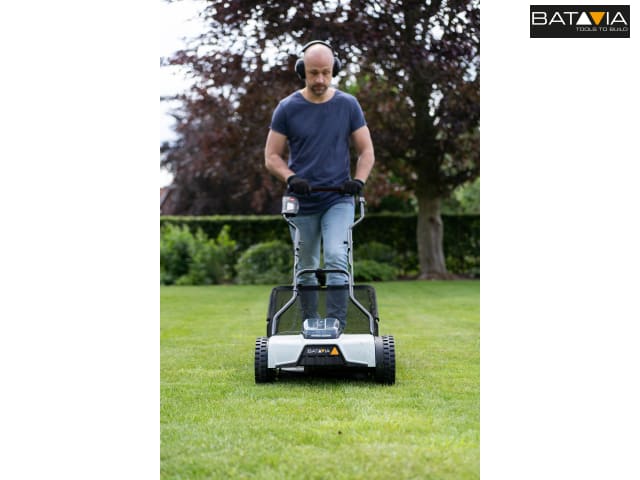 Batavia Brushless Cylinder Mower 18V Bare Unit 38cm Cutting Width Cordless