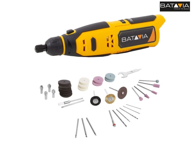 Batavia FIXXPACK 12V Rotary Tool Bare Unit with 50 Accessories Adjustable Speed