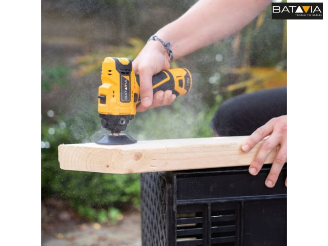 Batavia FIXXPACK 12V Sander Polisher Bare Unit Compact Lightweight 75mm