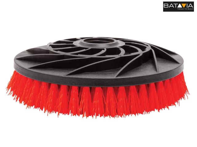 Batavia Twin Brush Hard Brush Red for Intensive Cleaning Indoor Outdoor Use