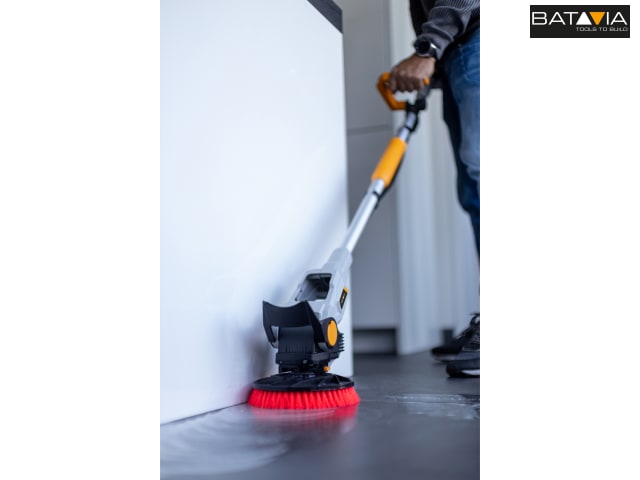 Batavia Twin Brush Hard Brush Red for Intensive Cleaning Indoor Outdoor Use