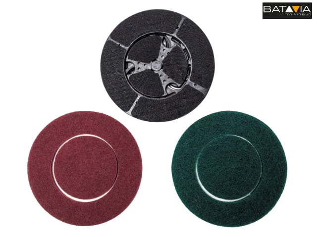 Batavia MAXXPACK Twin Brush Scrubbing Pad Set 2 Piece Fine Coarse Pads