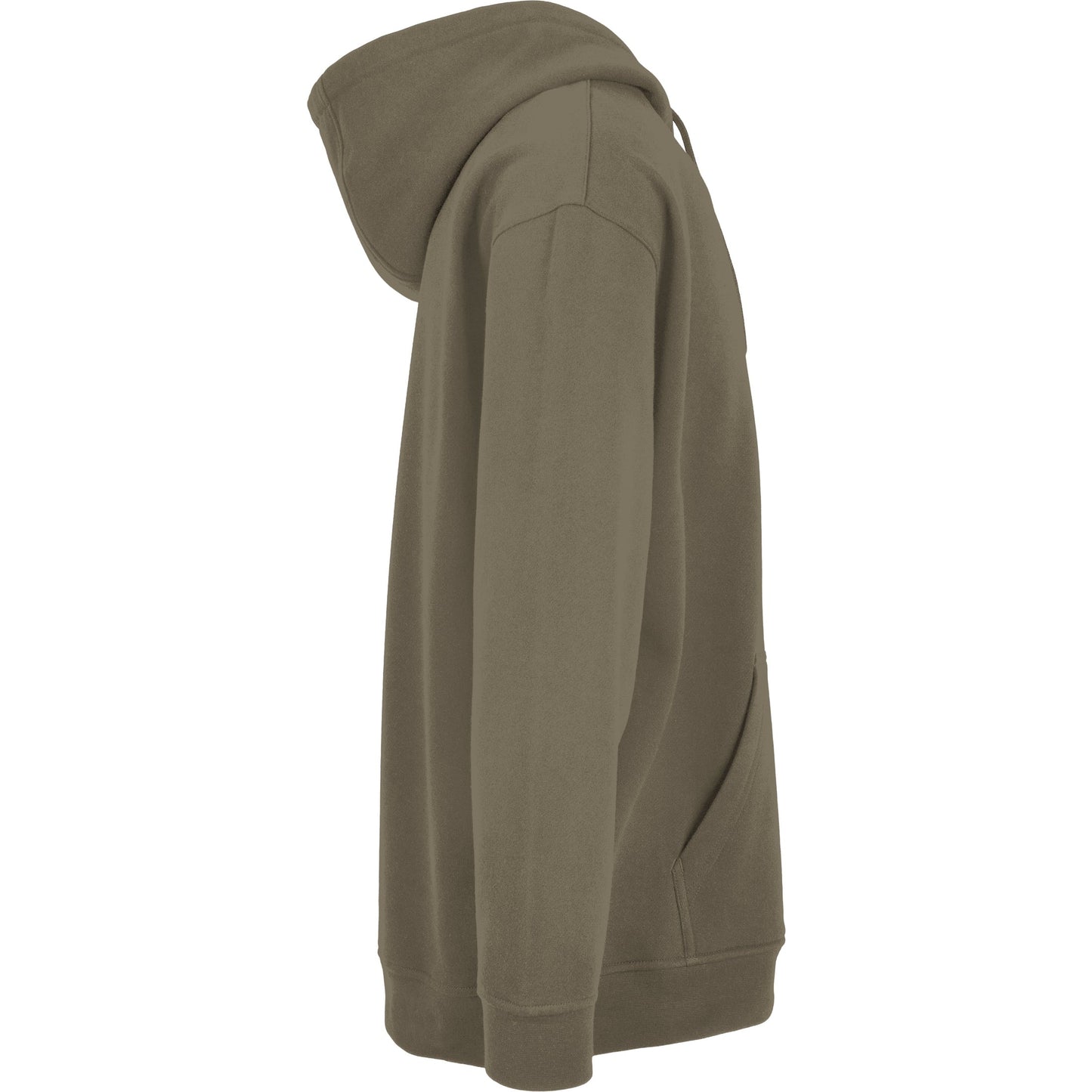 Build Your Brand Oversize Hoodie Comfortable Cotton Blend Adjustable Hood