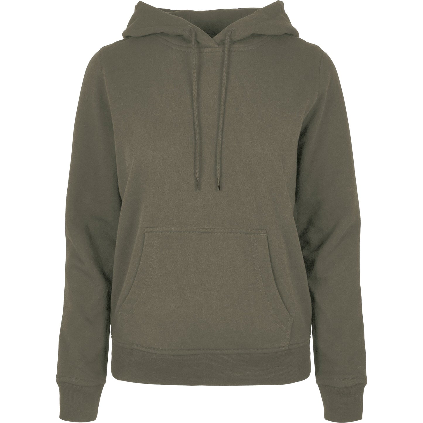 Build Your Brand Women's Basic Hoodie Soft Cotton Casual Fit+ Kangaroo Pocket