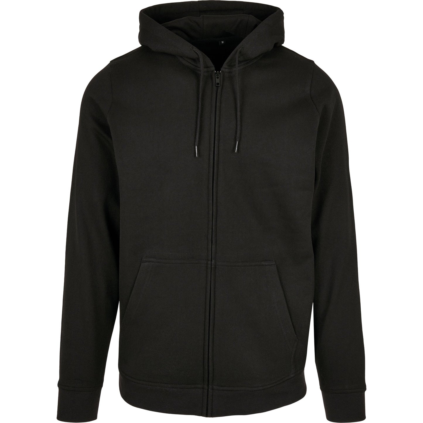 Build Your Brand Basic Zip Hoodie Kangaroo Pocket Set-in Sleeve FAMA Certified