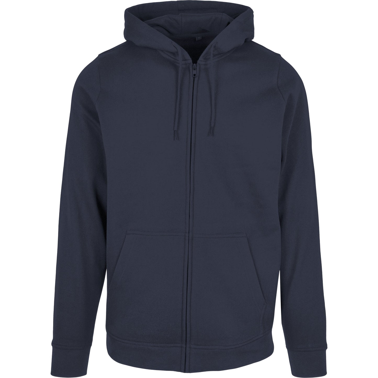 Build Your Brand Basic Zip Hoodie Kangaroo Pocket Set-in Sleeve FAMA Certified