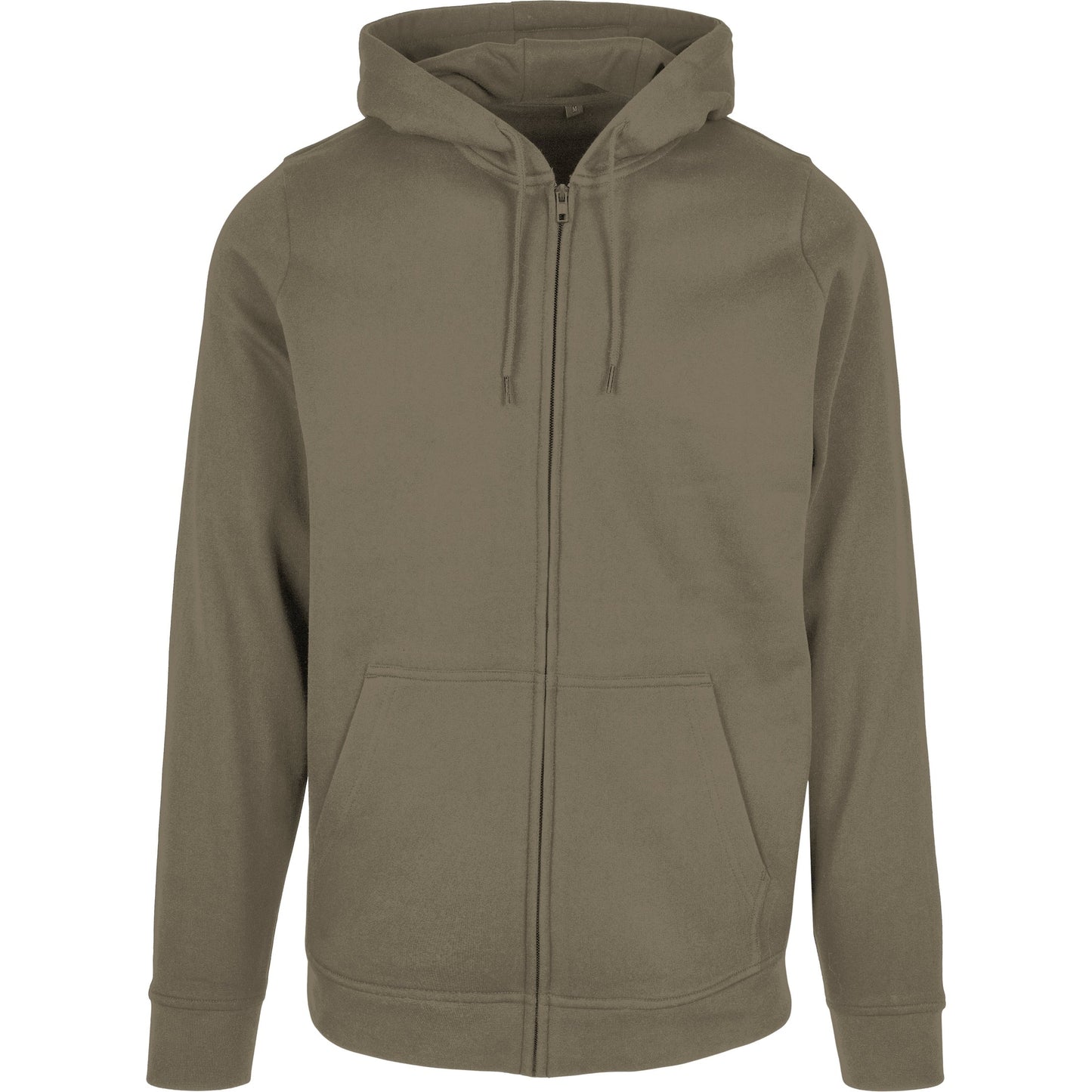 Build Your Brand Basic Zip Hoodie Kangaroo Pocket Set-in Sleeve FAMA Certified