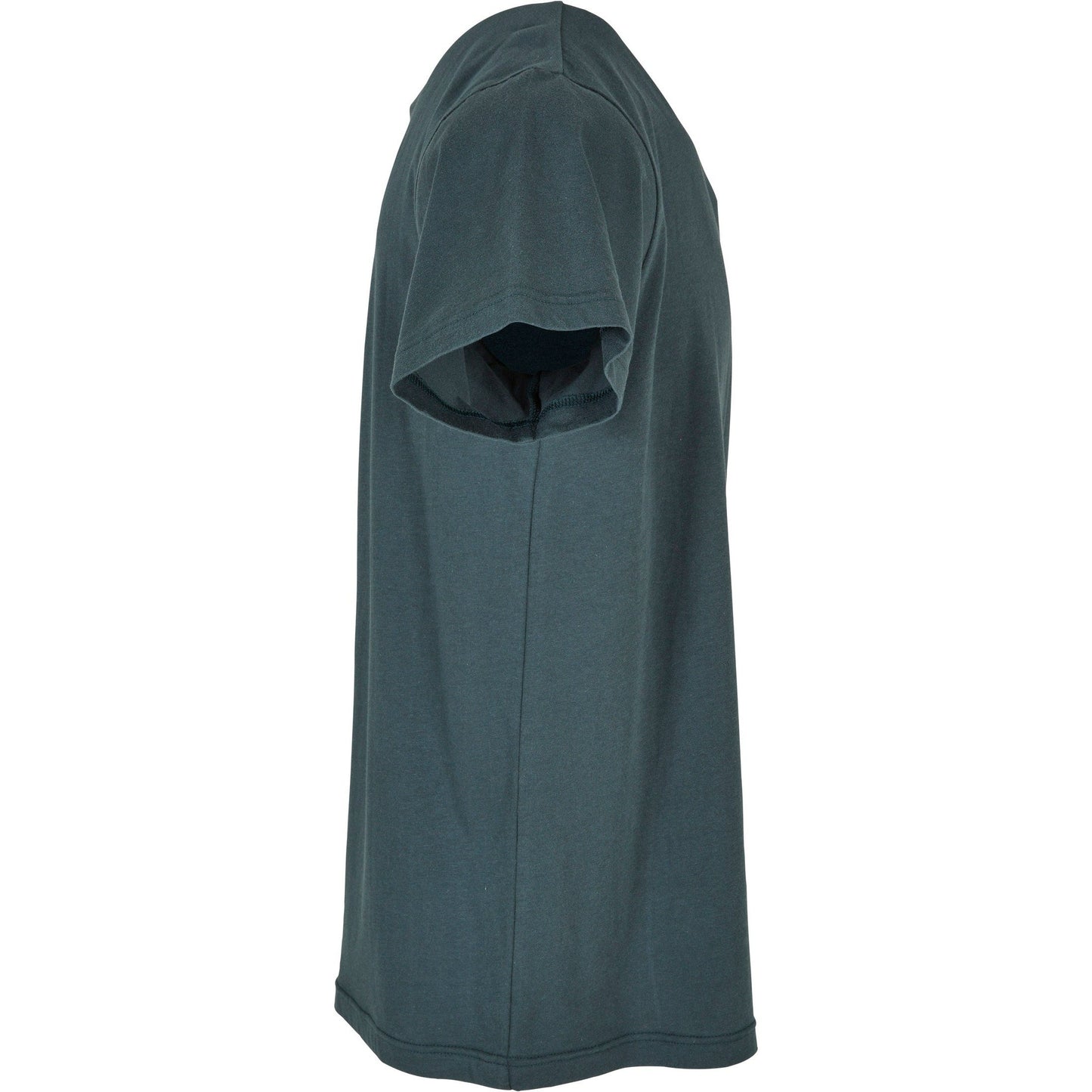 Build Your Brand Basic Round Neck Tee Bottle Green 100% Cotton Sizes XS-5XL