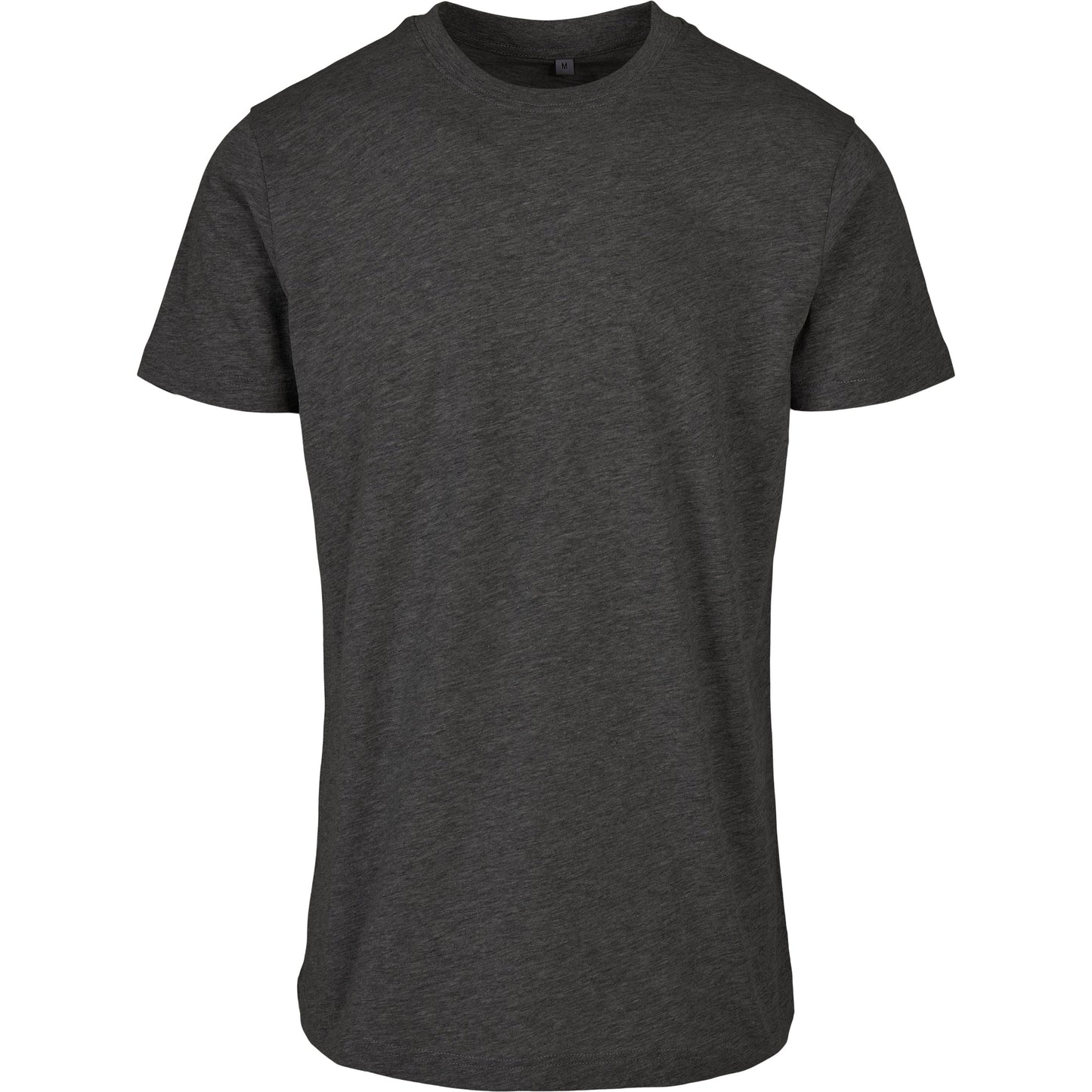 Build Your Brand Basic Round Neck Tee Charcoal 100% Cotton Classic Fit