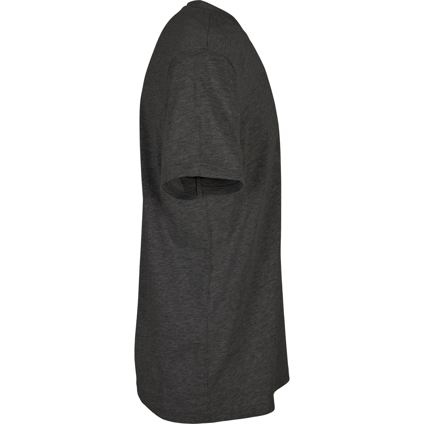 Build Your Brand Basic Round Neck Tee Charcoal 100% Cotton Classic Fit