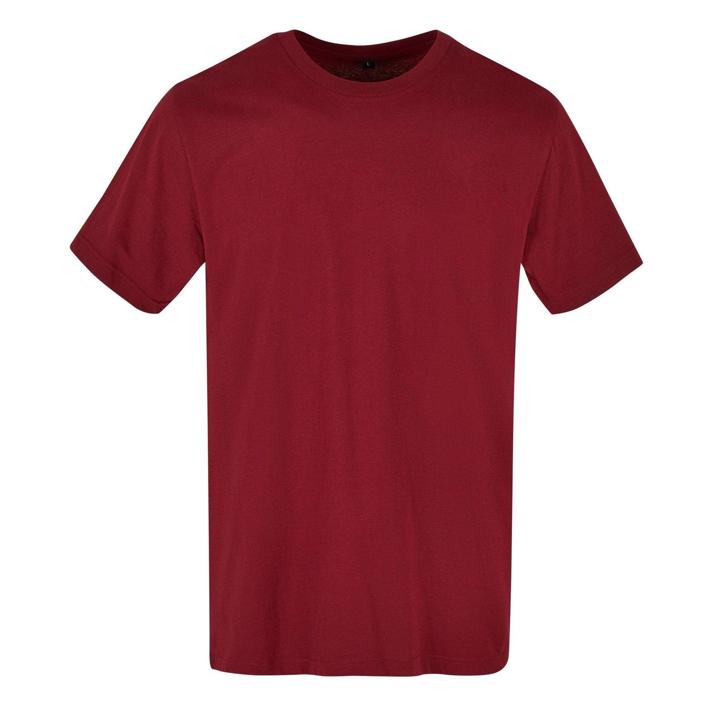 Build Your Brand Basic Round Neck Tee Cherry 100% Cotton Classic Fit T-Shirt