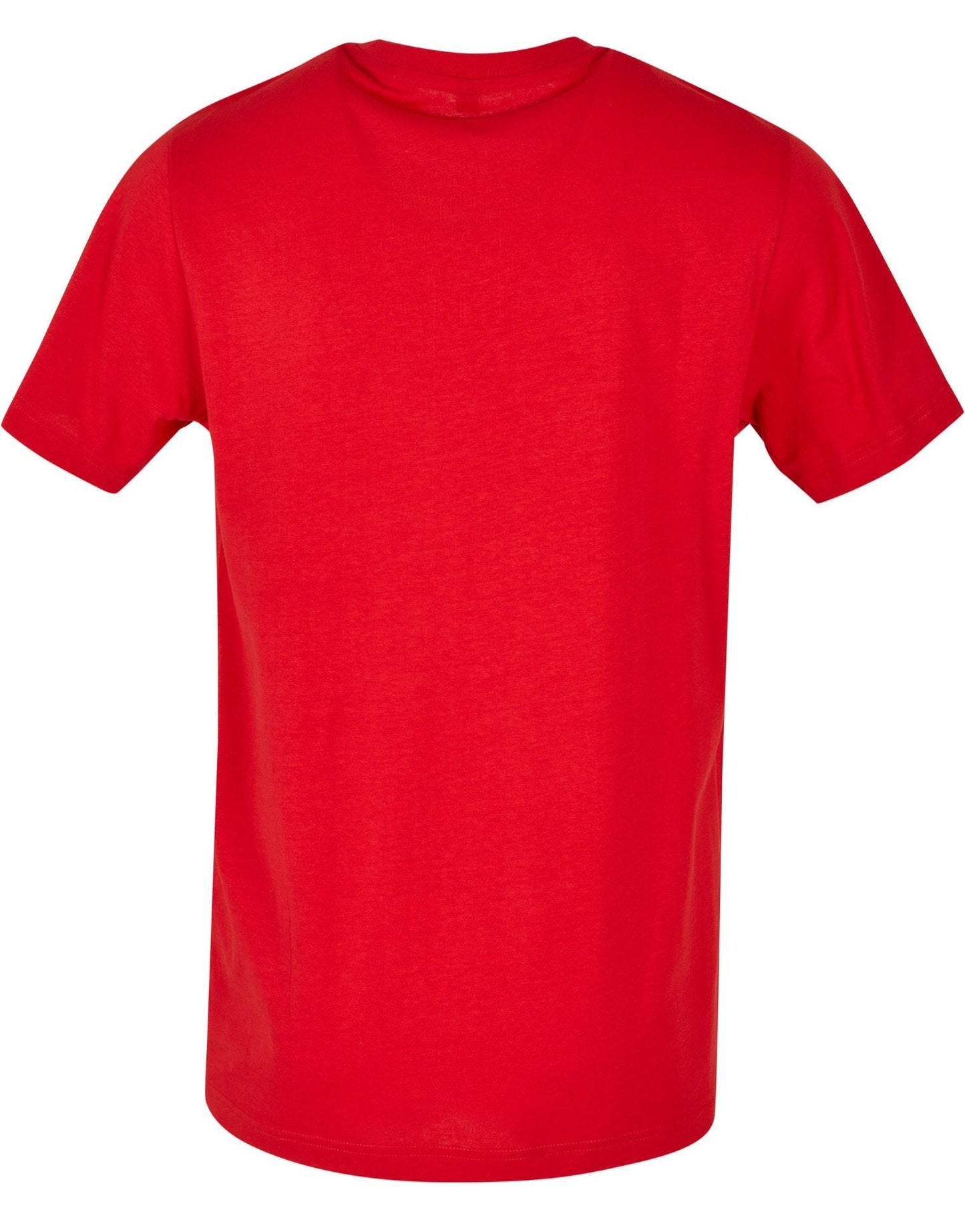 Build Your Brand Basic Round Neck Tee City Red 100% Cotton Classic Fit