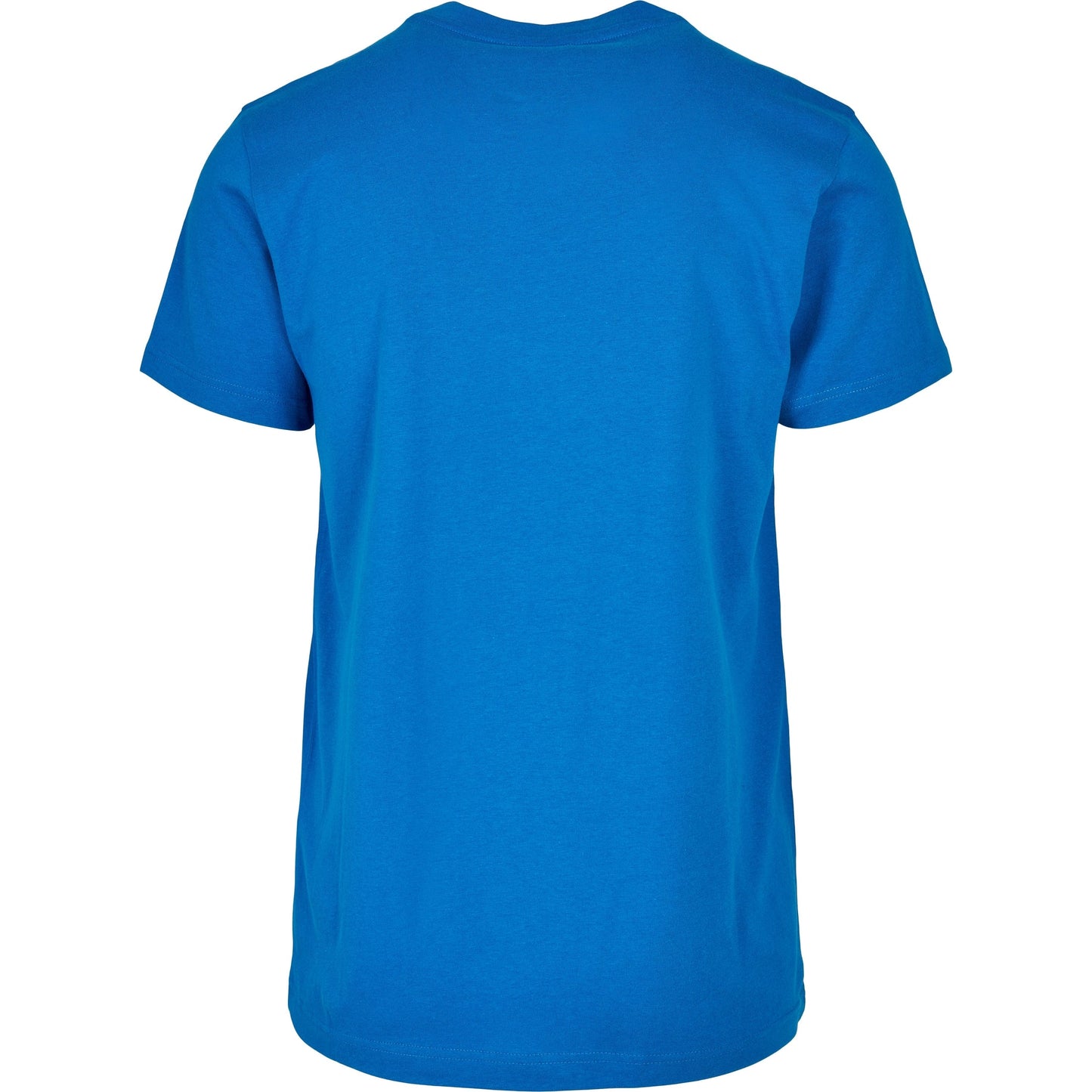 Build Your Brand Basic Round Neck Tee Cobalt Blue 100% Cotton Sizes XS-5XL