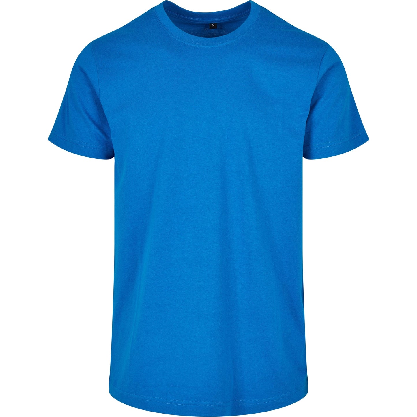 Build Your Brand Basic Round Neck Tee Cobalt Blue 100% Cotton Sizes XS-5XL