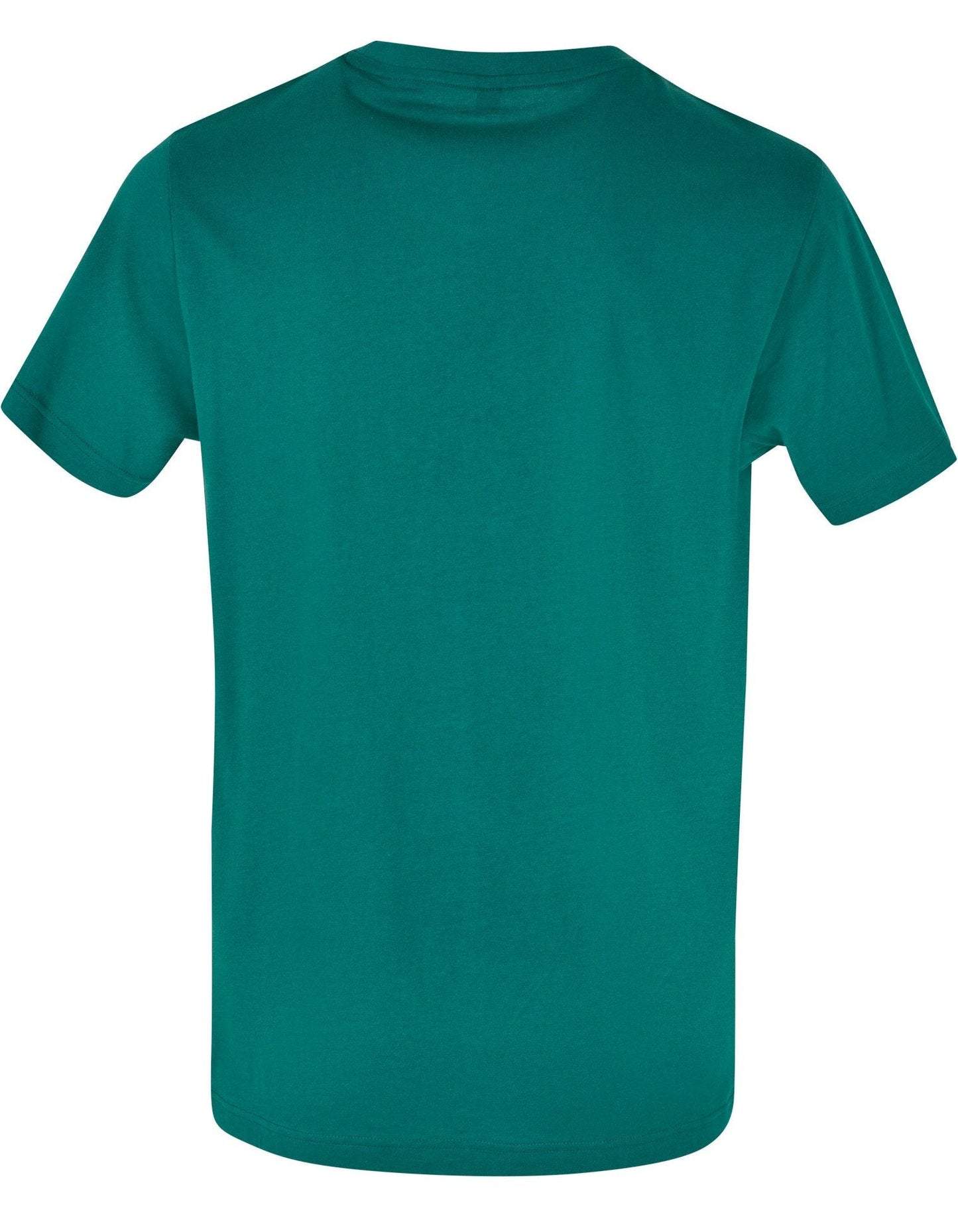 Build Your Brand Basic Round Neck Tee Green 100% Cotton Classic Fit Sizes XS-5XL