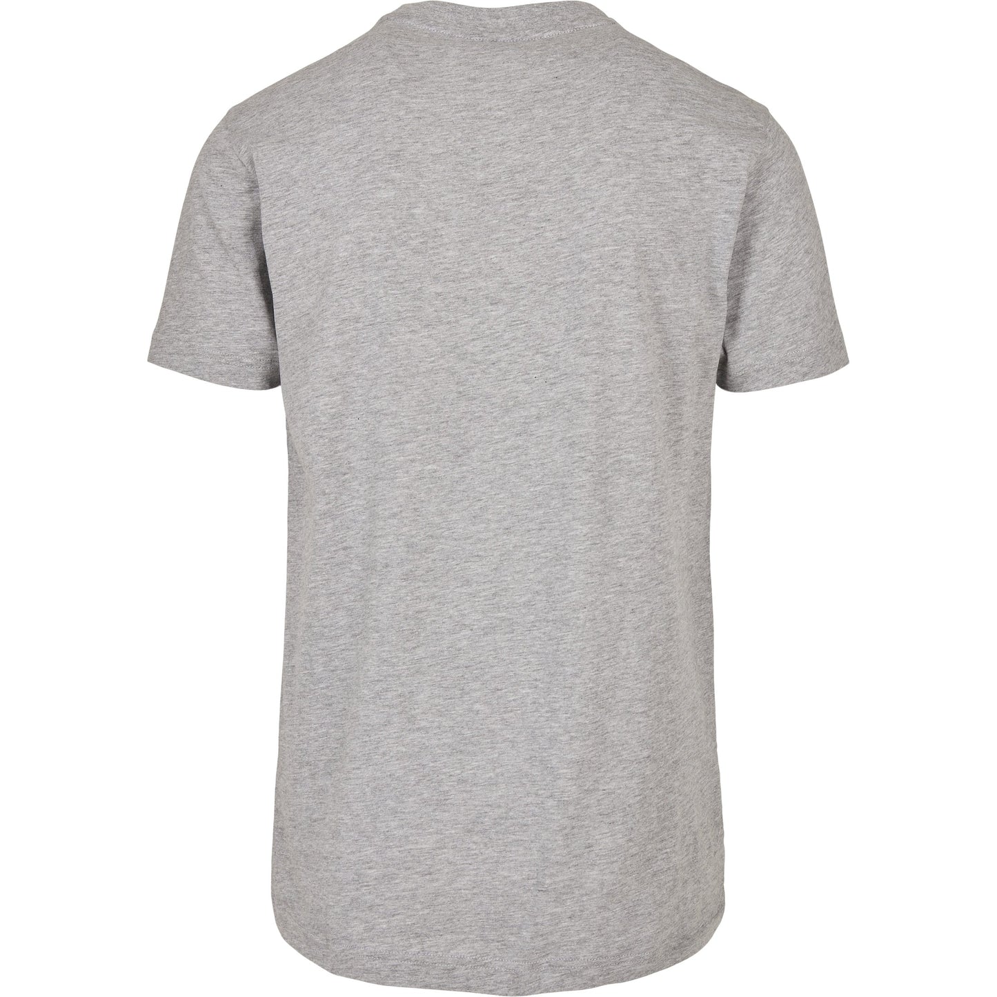Build Your Brand Basic Round Neck Tee Heather Grey 100% Cotton Sizes XS-5XL