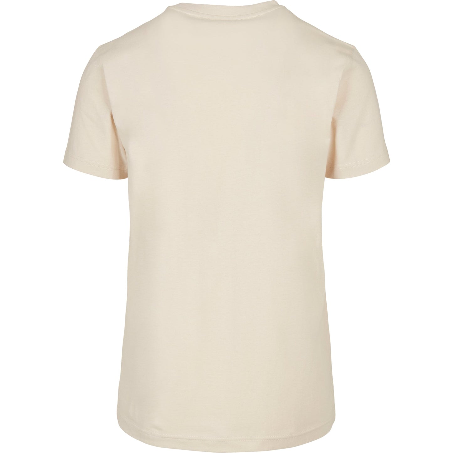 Build Your Brand Basic Round Neck Tee Sand 100% Cotton Classic Fit Sizes XS-5XL