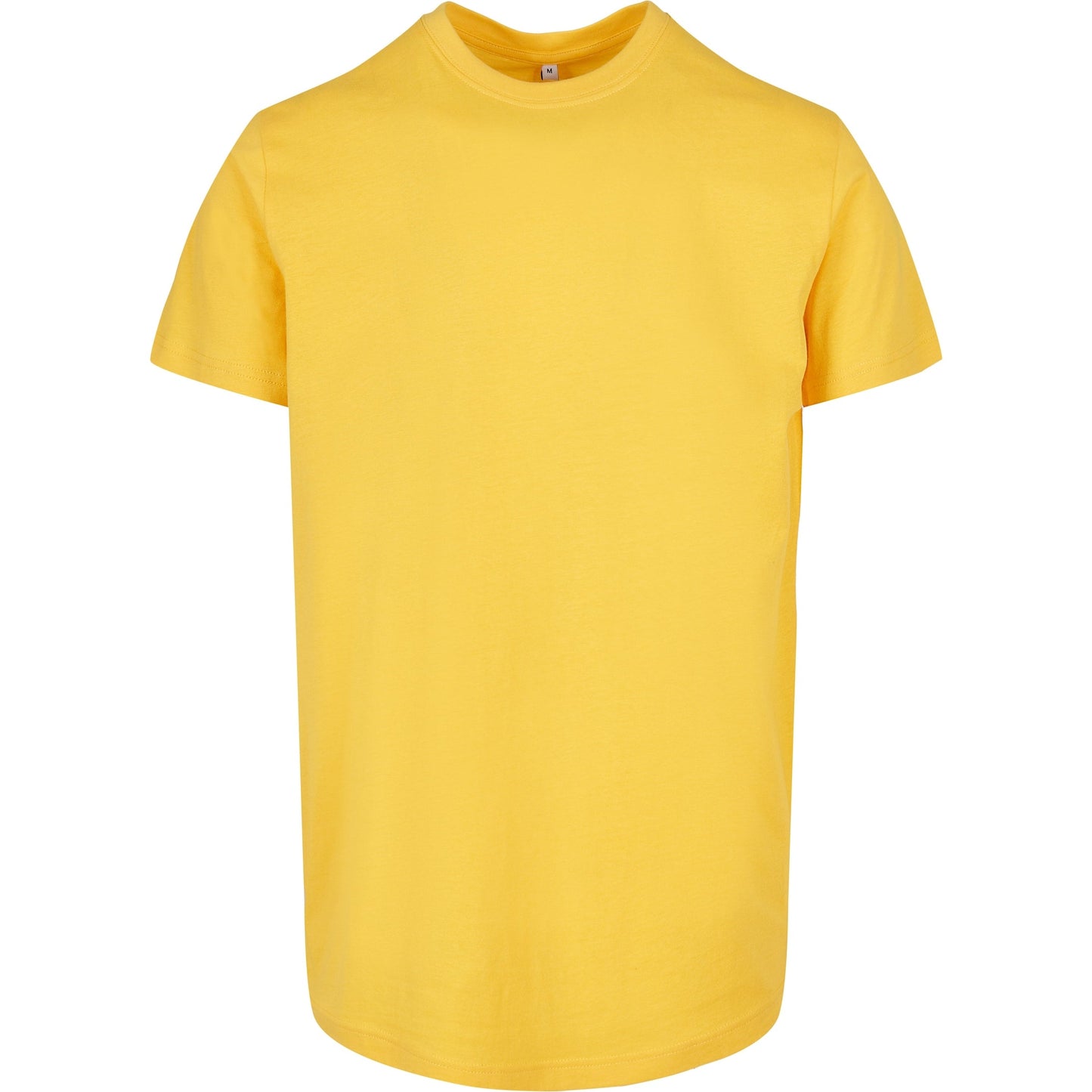 Build Your Brand Basic Round Neck Tee Taxi Yellow 100% Cotton Sizes XS-5XL