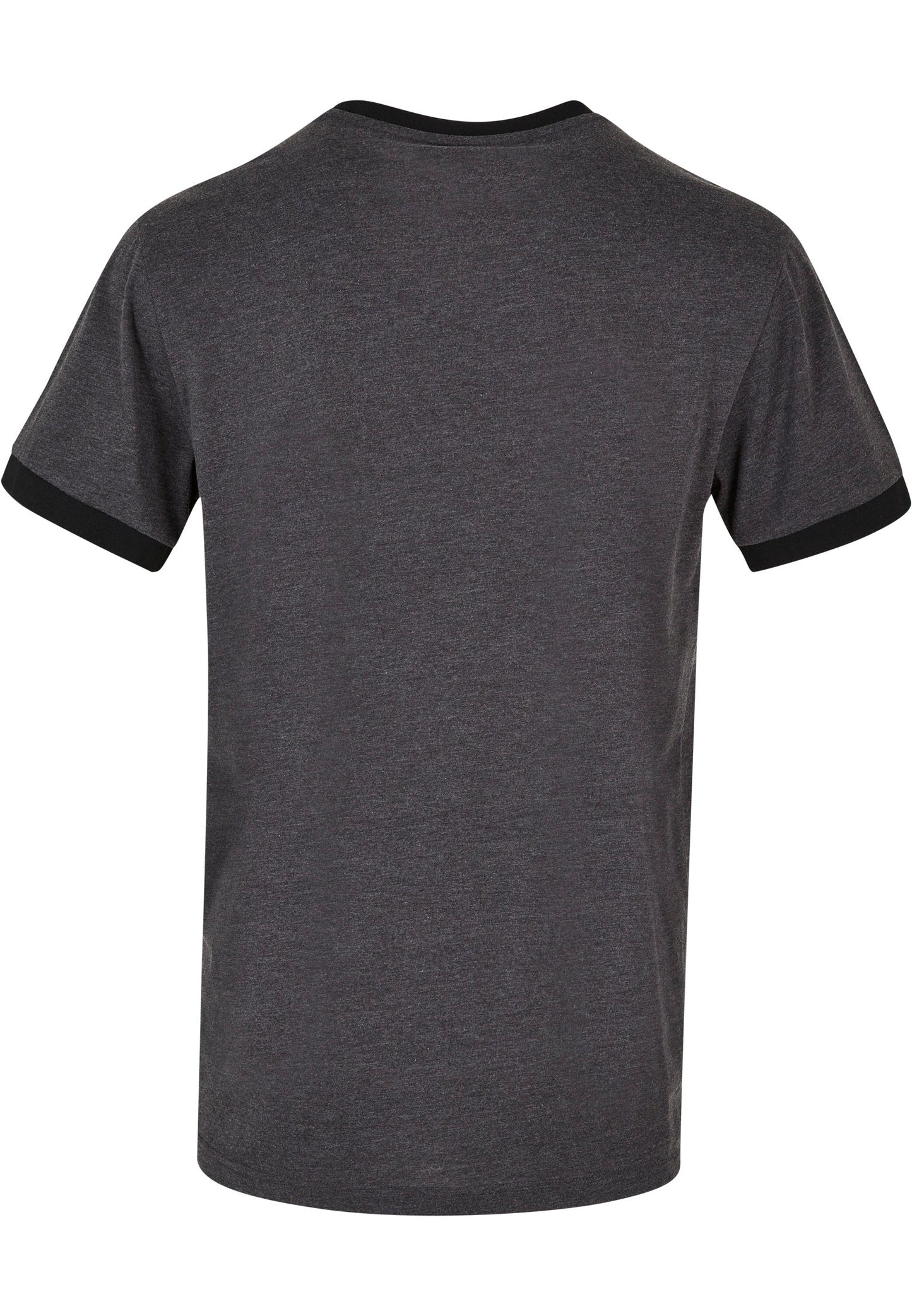 Build Your Brand Men's Ringer Tee Contrast Piping Regular Fit 100% Cotton