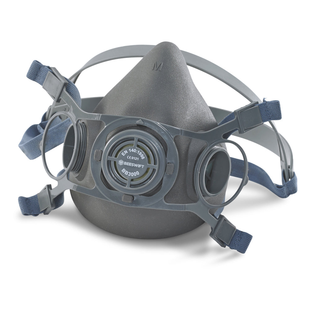 Bsafe Half Mask Respirator with ABEK Filters Soft TPE Adjustable Fit