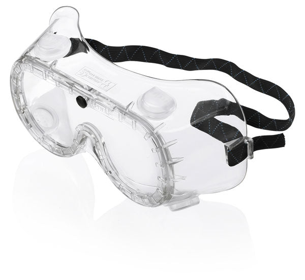 Beeswift Clear Chemical Goggles Polycarbonate Lens PVC Frame Lt.weight UV Filter