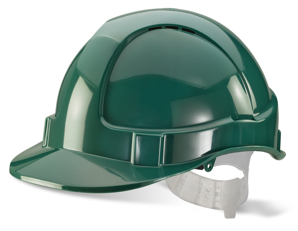 Beeswift Economy Vented Safety Helmet ABS Shell Lightweight Plastic Harness
