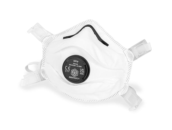 Beeswift FFP3 Valved Mask with Adjustable Strap and Foam Seal for Comfort