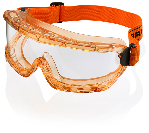 Beeswift Premium Goggles Wide Vision Lens Adjustable Headband EN166 Safety Gear