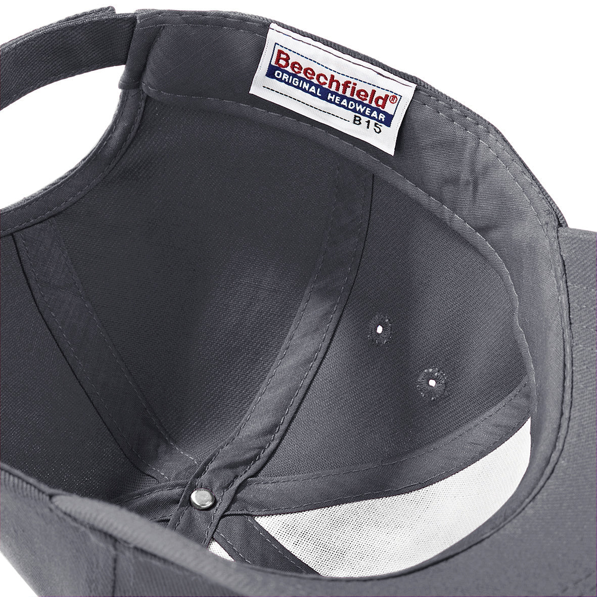 Beechfield Ultimate 5-Panel Cap with Rip-Strip Size Adjuster for Embroidery
