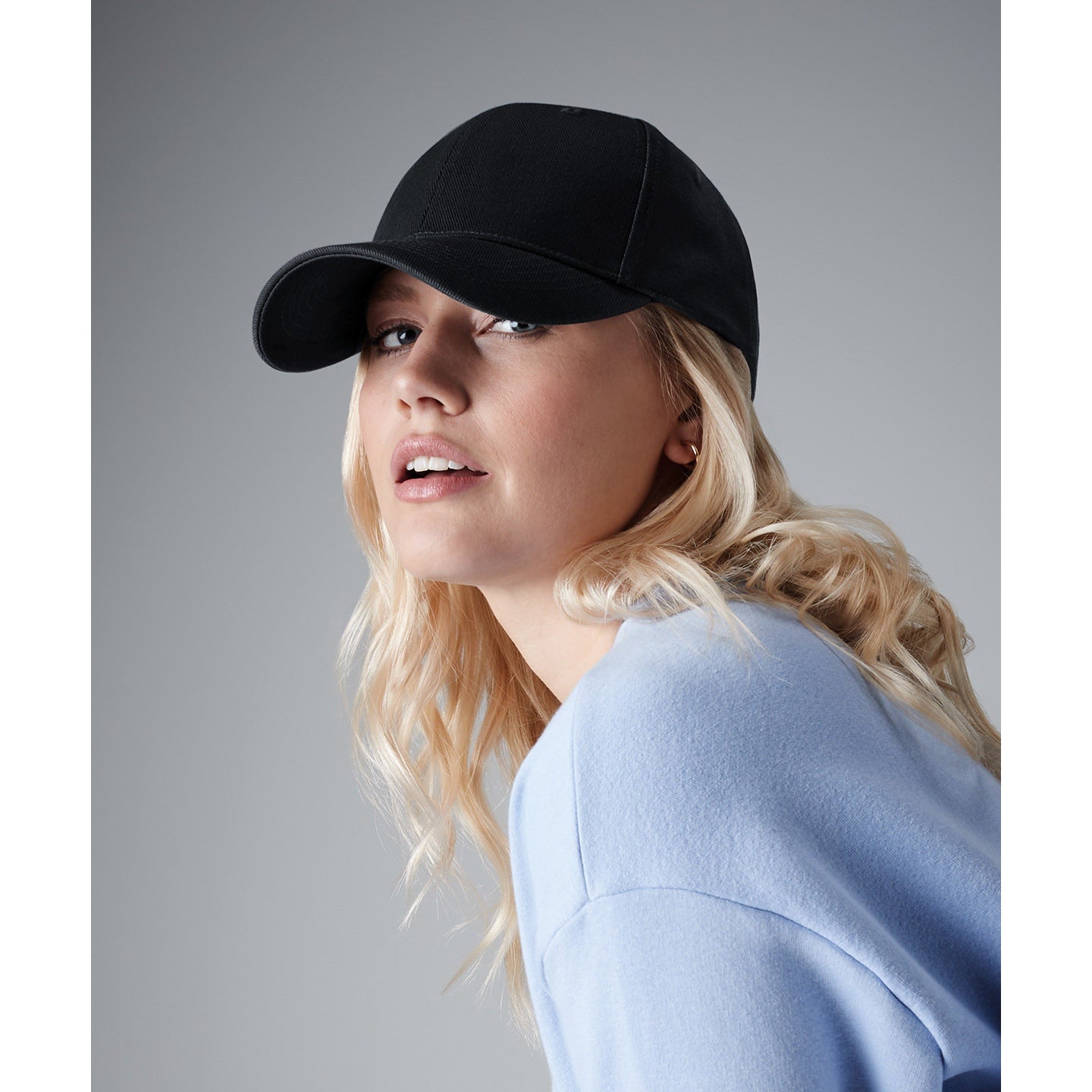 Beechfield Ultimate 6-Panel Cap with Pre-Curved Peak and TearAway Label