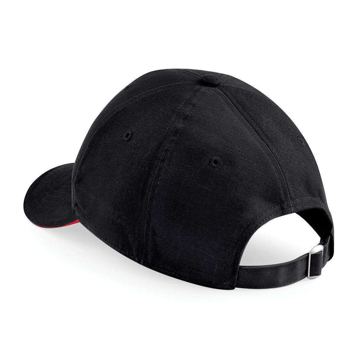 Beechfield Athleisure 6-Panel Cap Mid Profile Structured Peak Tearaway Label