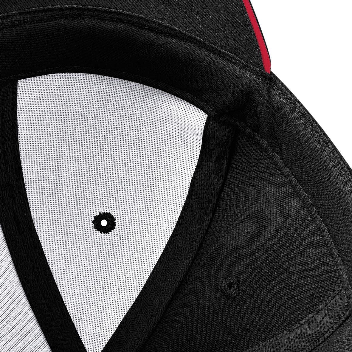Beechfield Athleisure 6-Panel Cap Mid Profile Structured Peak Tearaway Label