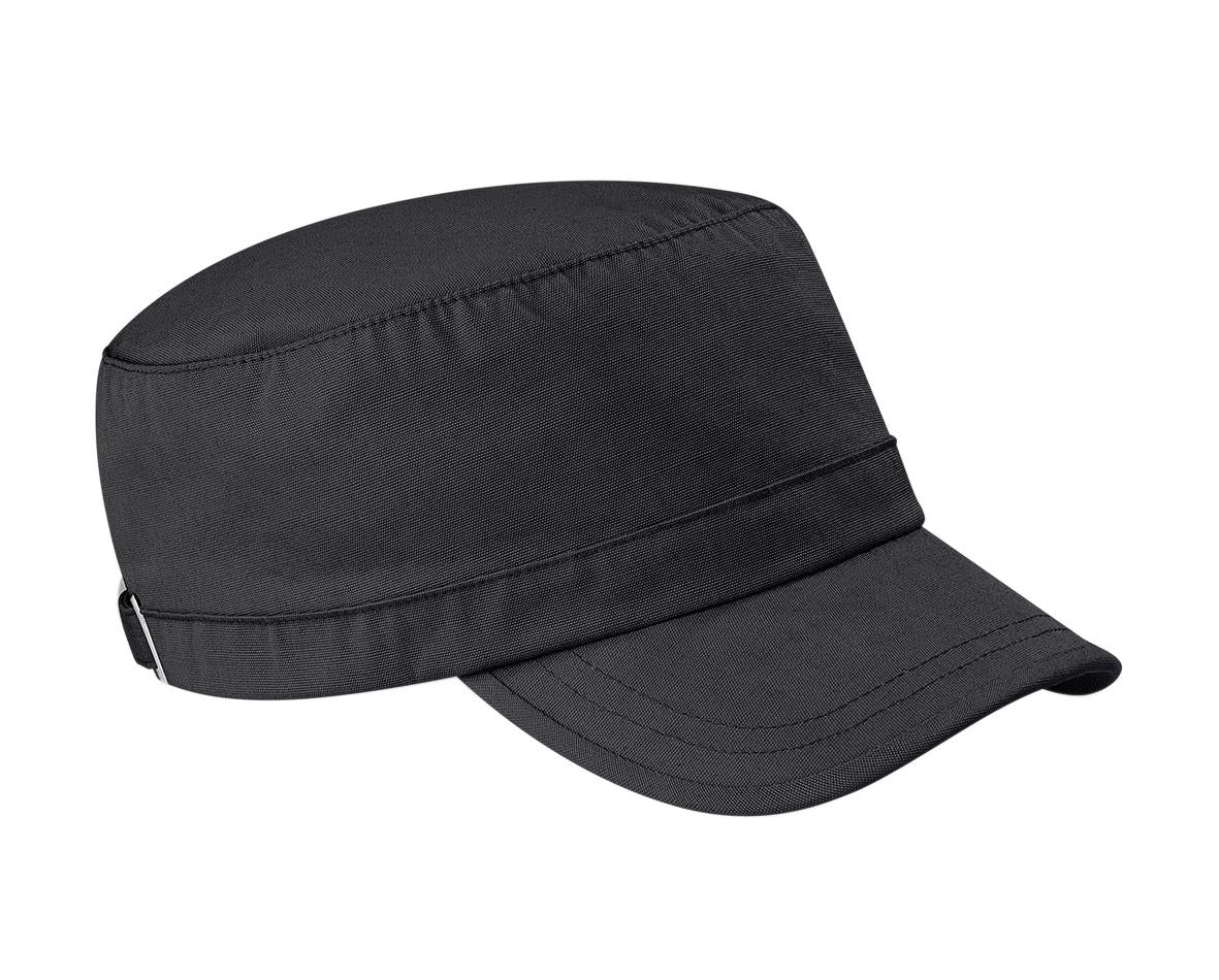 Beechfield Army Cap with Pre-Curved Peak and Silver Effect Buckle - Reach