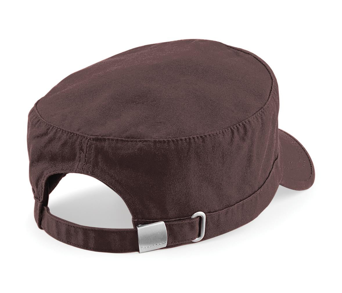 Beechfield Army Cap with Pre-Curved Peak and Silver Effect Buckle - Reach