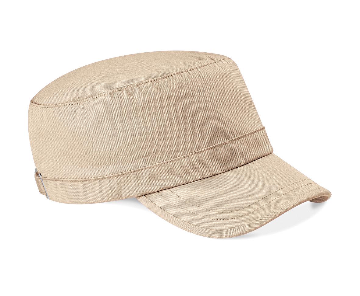 Beechfield Army Cap with Pre-Curved Peak and Silver Effect Buckle - Reach