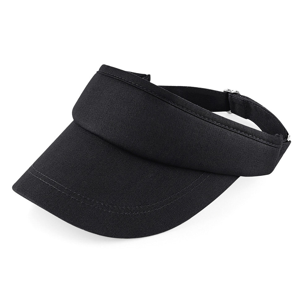 Beechfield Sports Visor with Self-Fabric Size Adjuster and Pre-Curved Peak