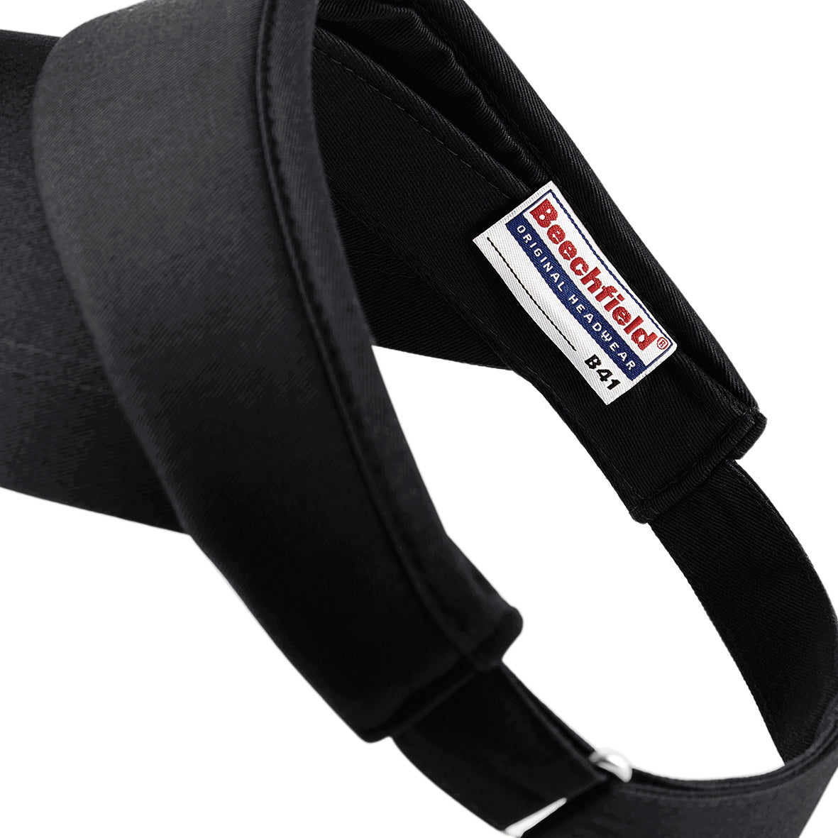 Beechfield Sports Visor with Self-Fabric Size Adjuster and Pre-Curved Peak