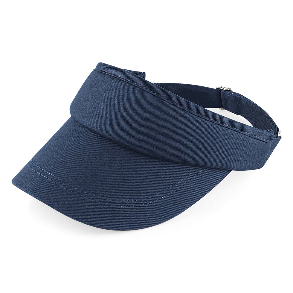 Beechfield Sports Visor with Self-Fabric Size Adjuster and Pre-Curved Peak