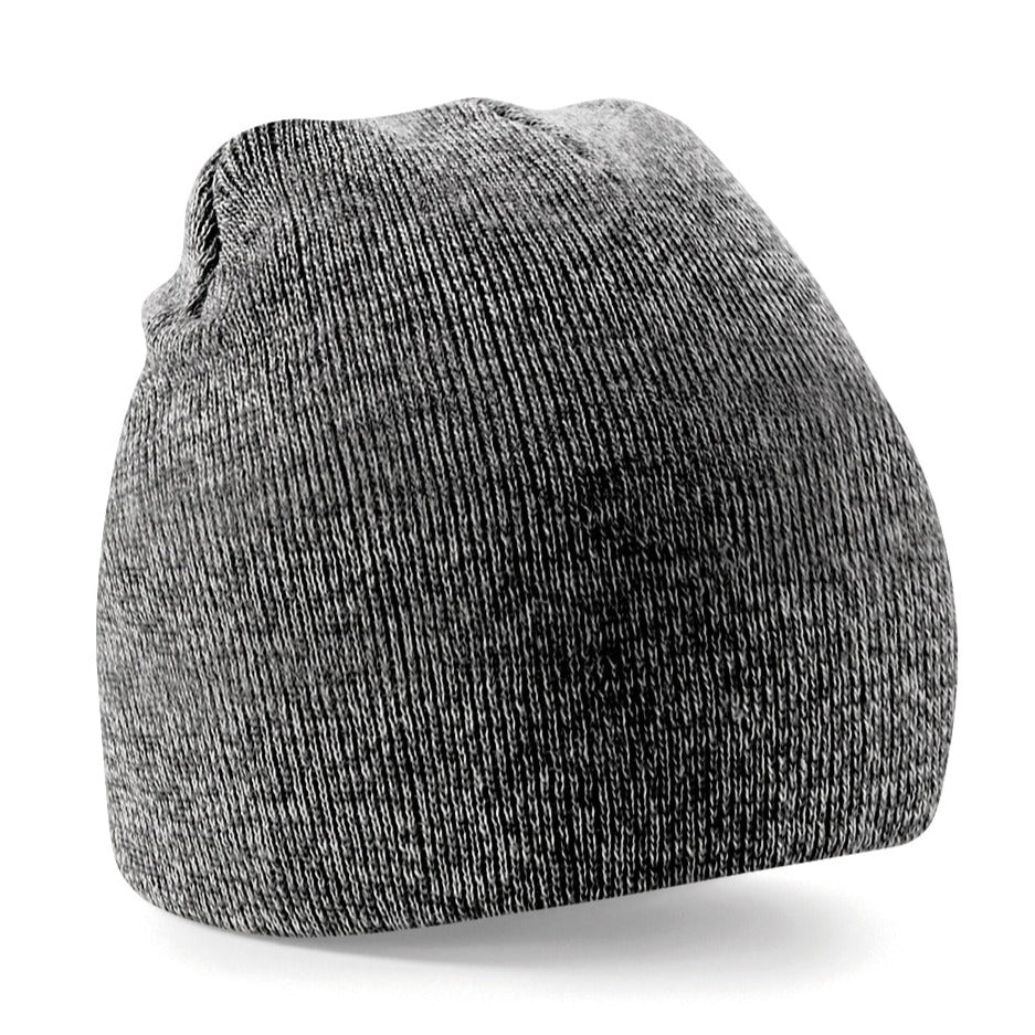 Beechfield Two-Tone Double-Layer Knit Pull-On Beanie Hat - Multiple Colours
