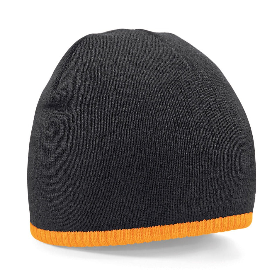 Beechfield Two-Tone Double-Layer Knit Pull-On Beanie Hat - Multiple Colours