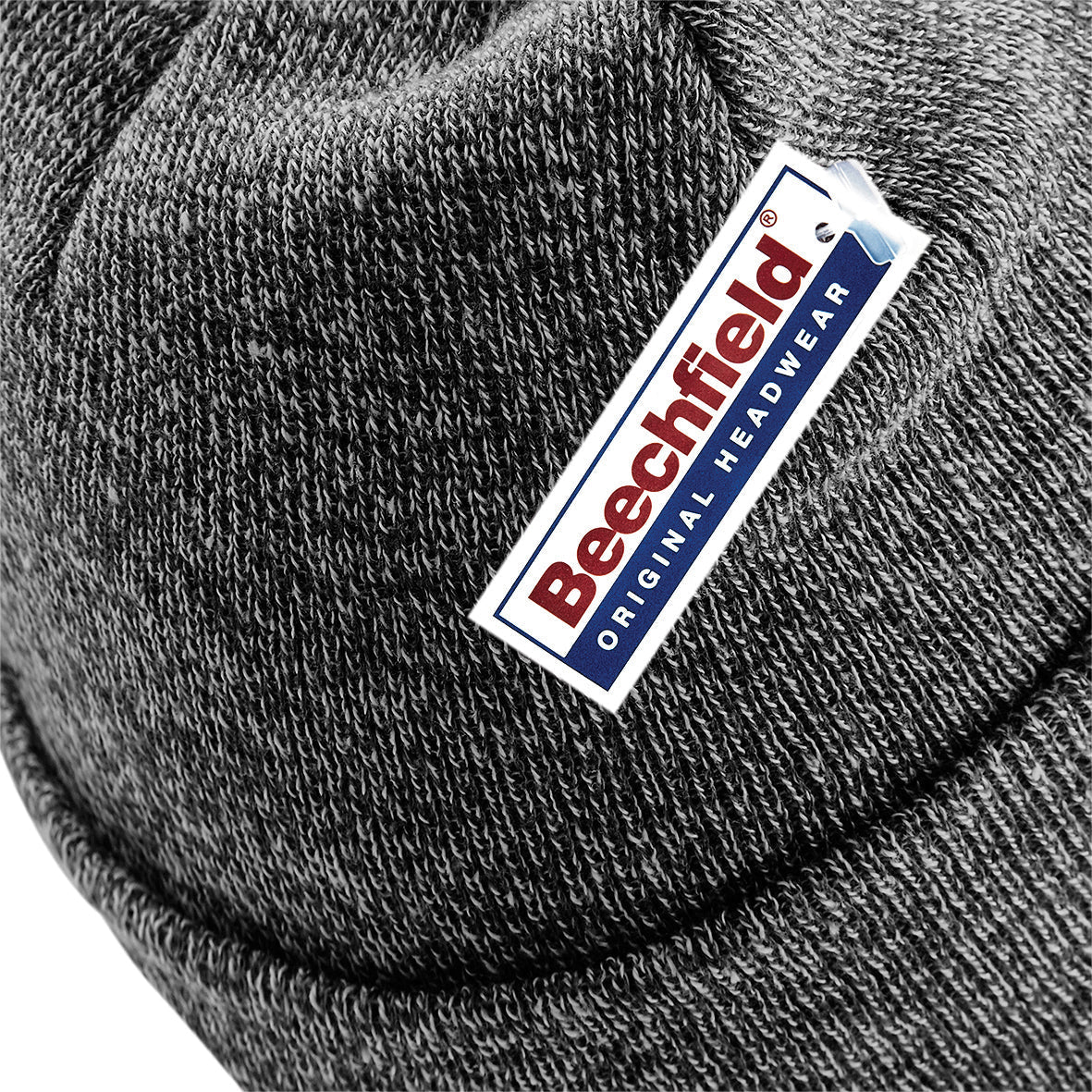 Beechfield Original Cuffed Beanie Double Layer Knit Machine Washable Junior